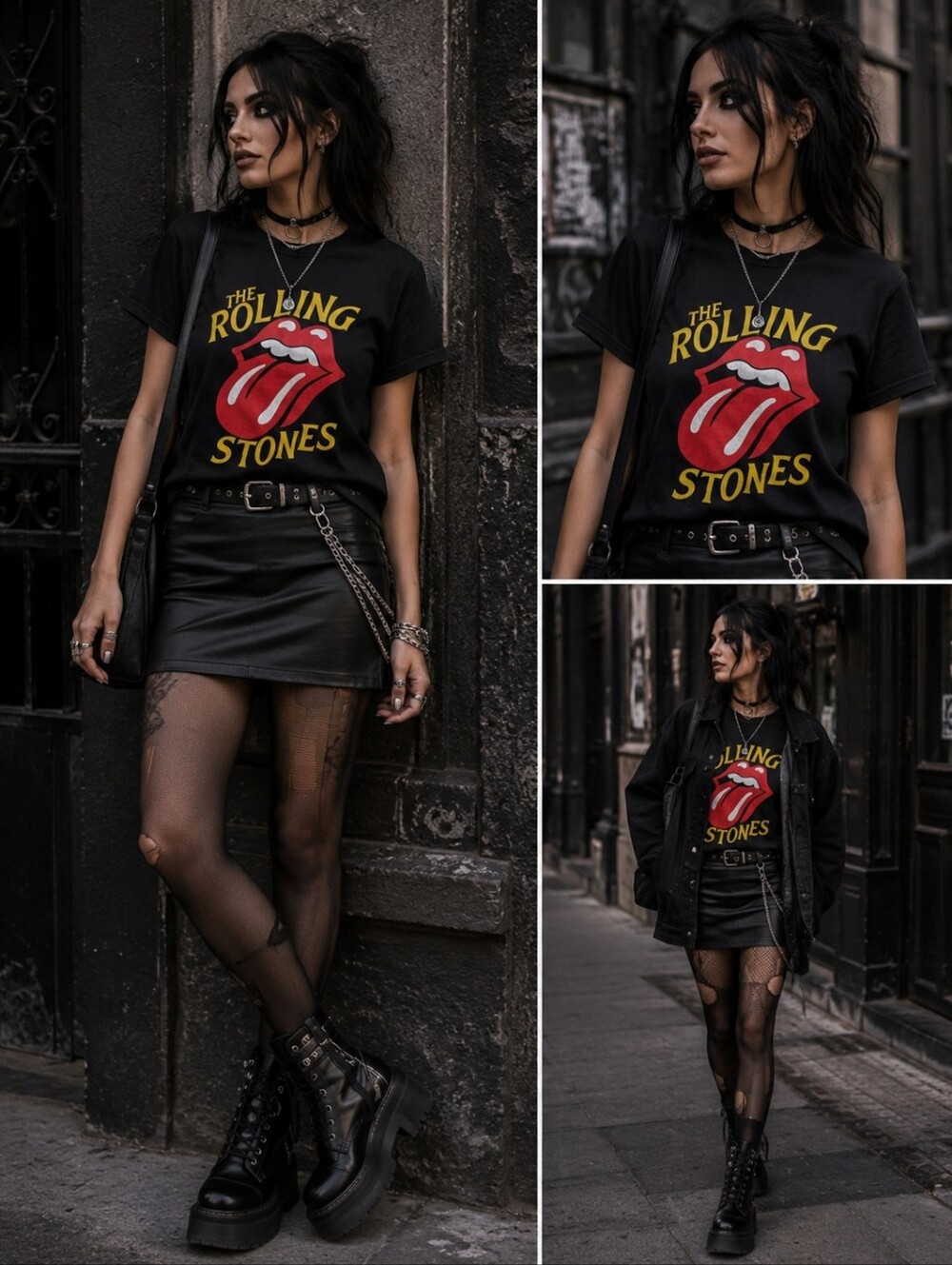 The Rolling Stones Graphic Tee Black Tongue Logo Size Small Rock Band T-Shirt